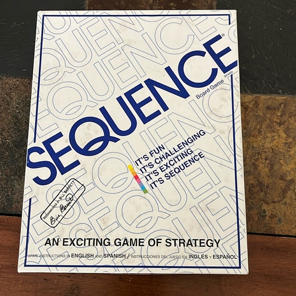 Jax Other - SEQUENCE Game with Folding Board Cards and Chips & instructions.  Like new